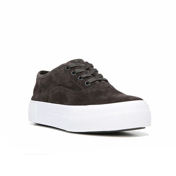 Grey VINCE Copley Suede Platform Sneaker - Picture 4 of 4